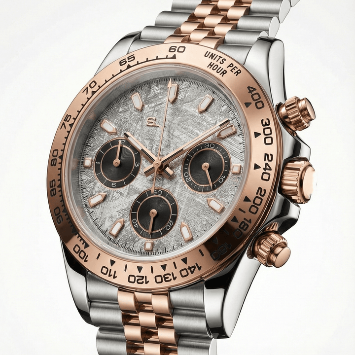 2 - Tone Meteorite Chronograph - Chrono Canada