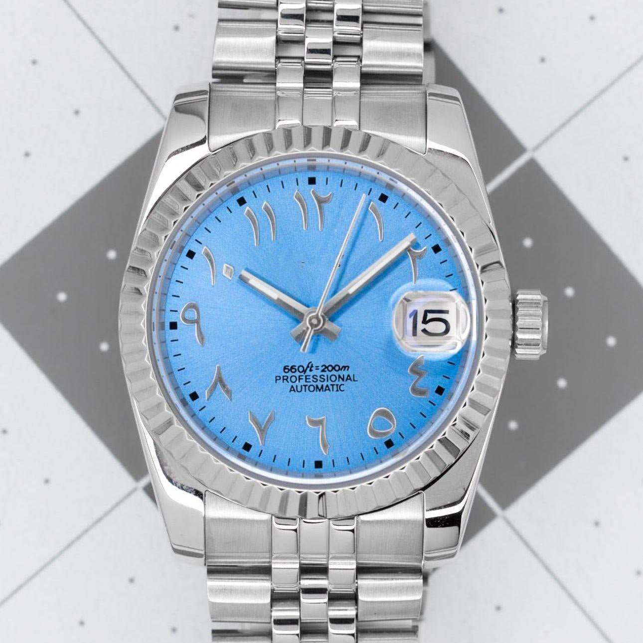 36mm Arabic Baby Blue DJ 36mm - Chrono Canada