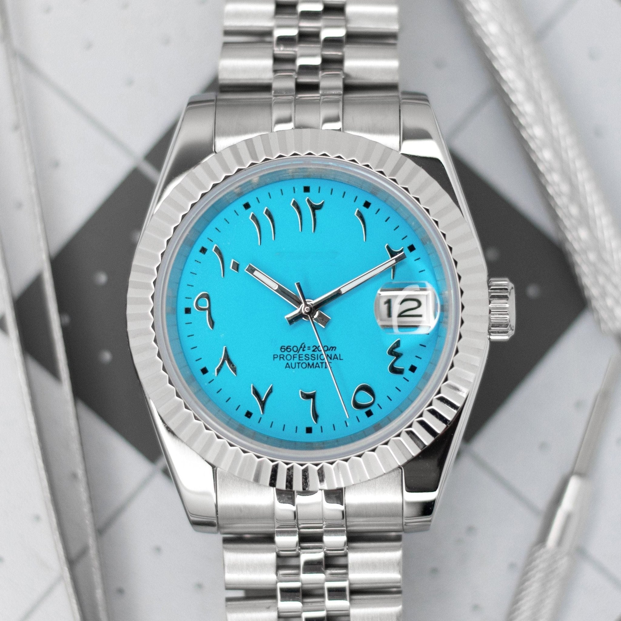 36mm Baby Blue Arabic DJ 36mm - Chrono Canada