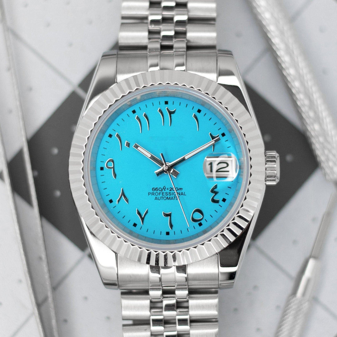 36mm Baby Blue Arabic DJ 36mm - Chrono Canada