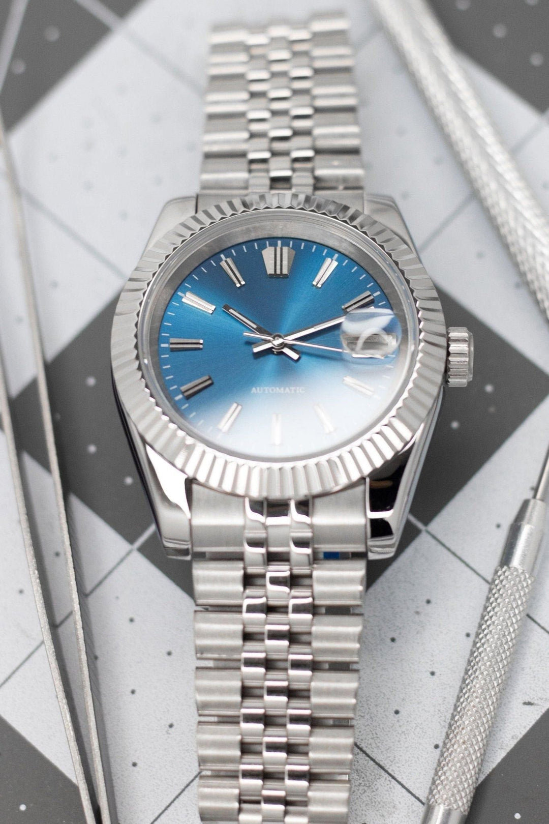 36mm Blue Sunburst DJ 36mm - Chrono Canada