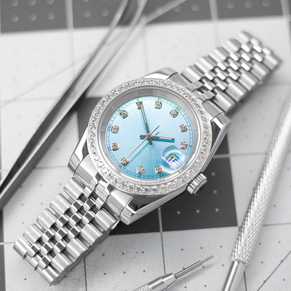 36mm Blue Sunburst Gem DJ 36mm - Chrono Canada