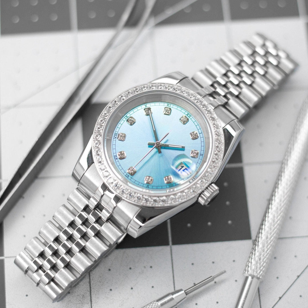 36mm Blue Sunburst Gem DJ 36mm - Chrono Canada