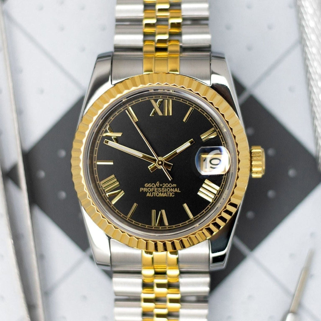 36mm Golden Black Roman DJ 36mm - Chrono Canada