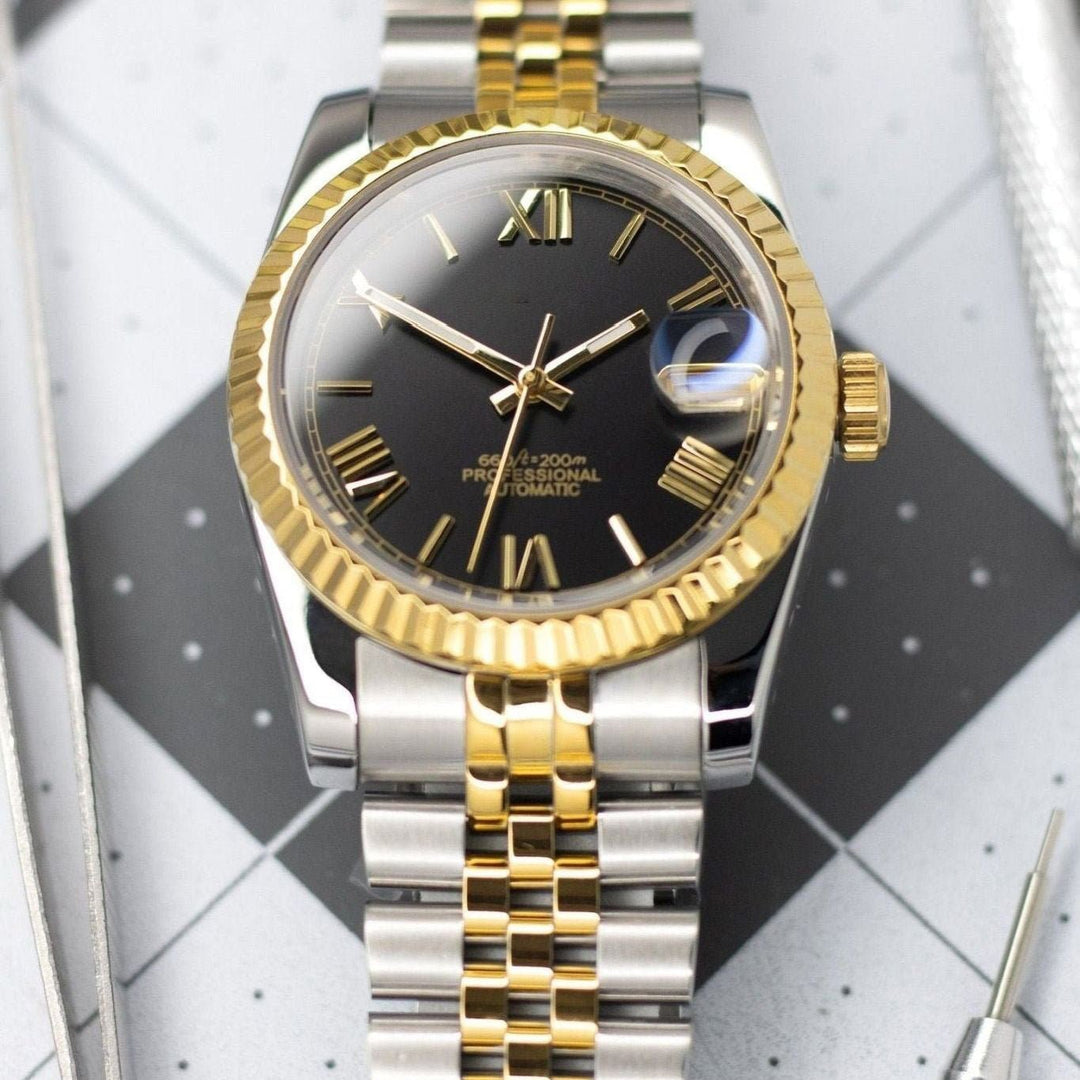 36mm Golden Black Roman DJ 36mm - Chrono Canada