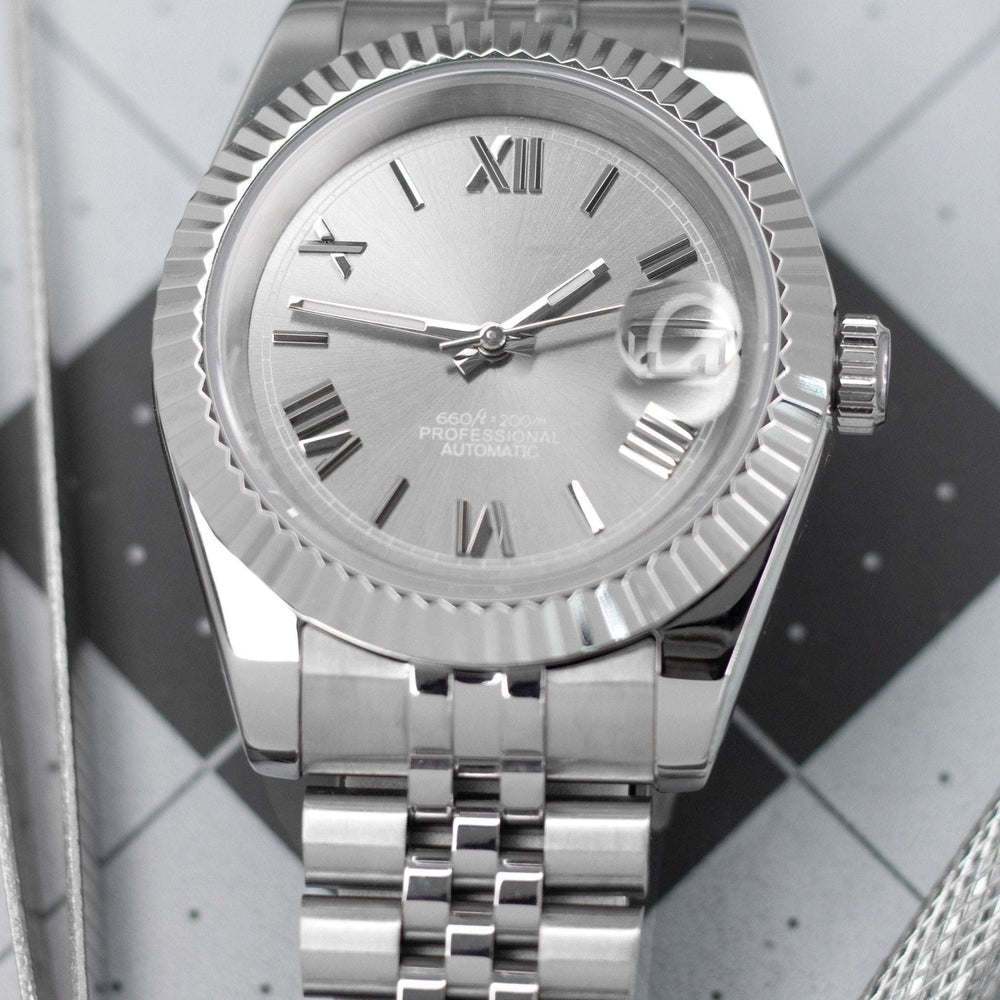 36mm Sunburst Roman Silver DJ 36mm - Chrono Canada