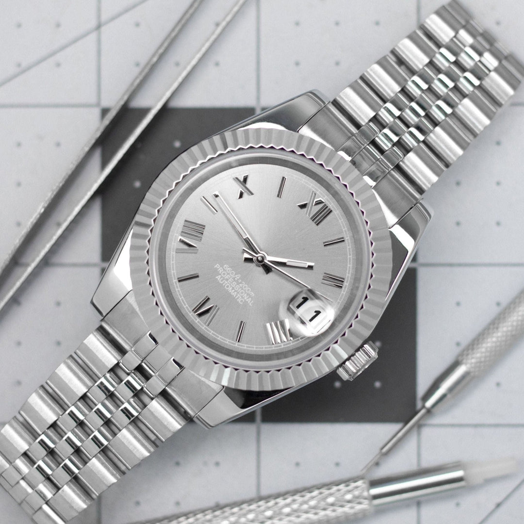 36mm Sunburst Roman Silver DJ 36mm - Chrono Canada