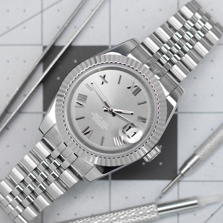 36mm Sunburst Roman Silver DJ 36mm - Chrono Canada