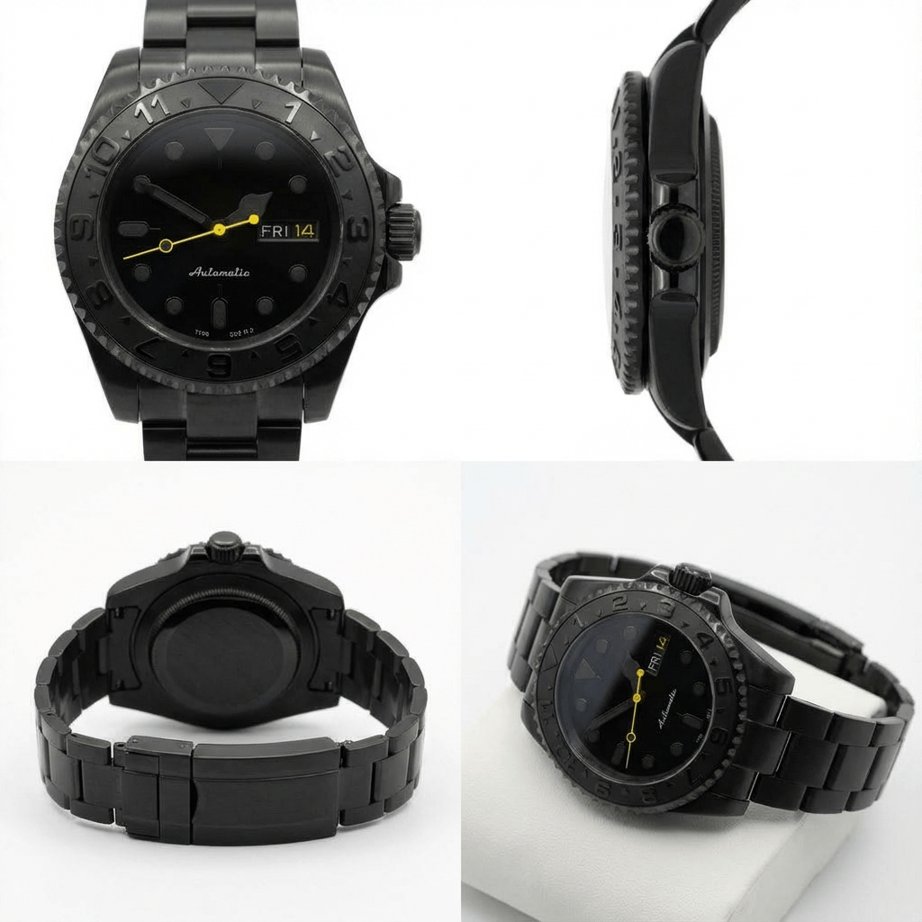 (44mm) Stealth Yellow Strike - Chrono Canada