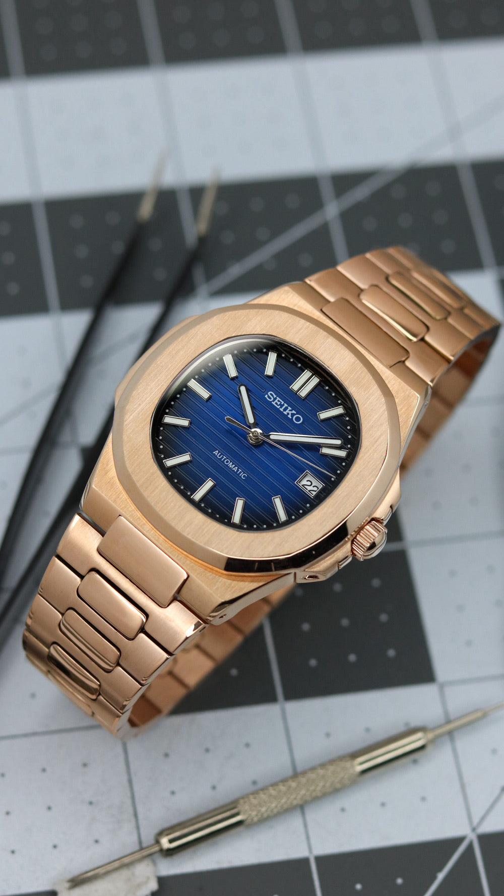 Blue Naut Rose Gold