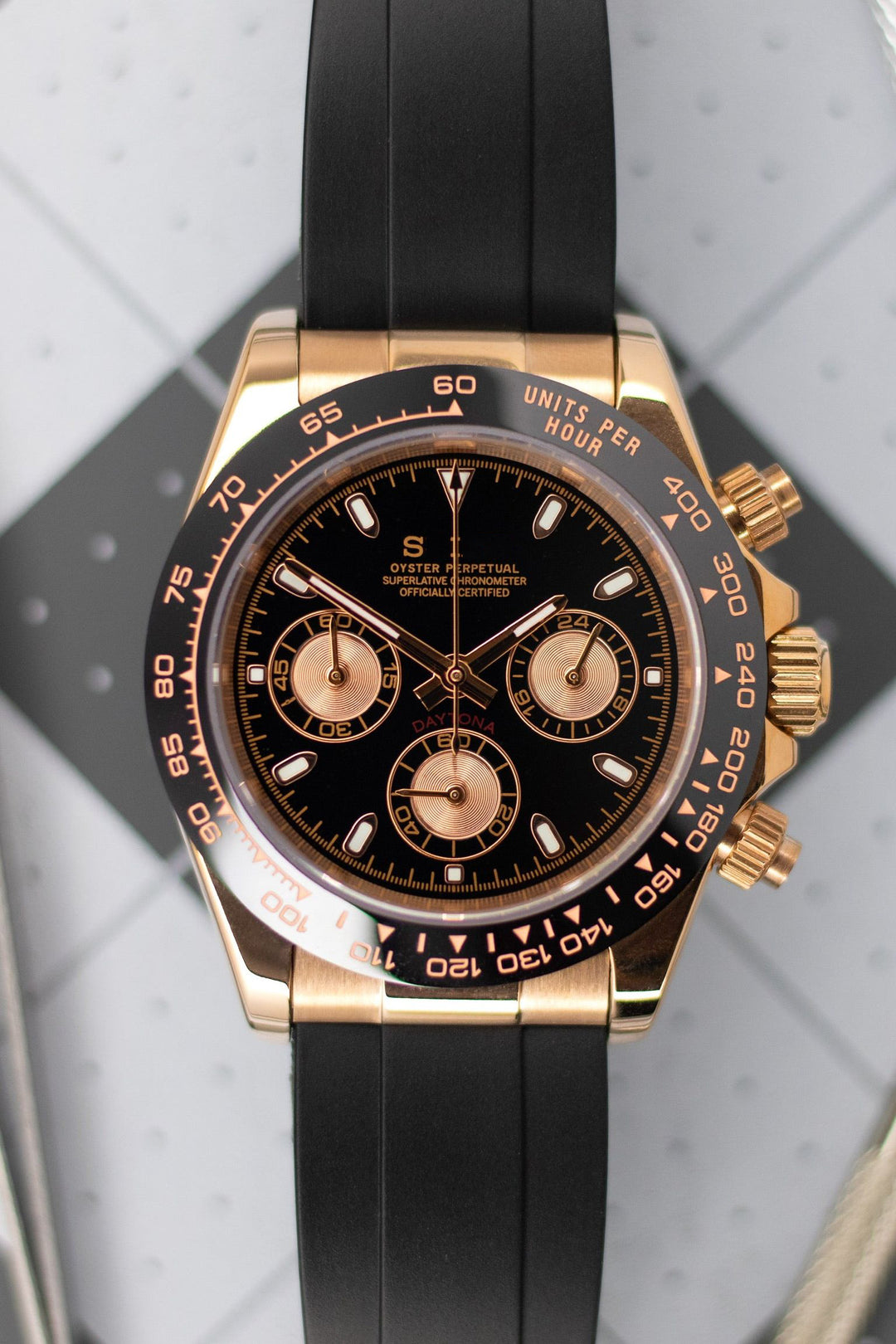 Rose Black Chronograph