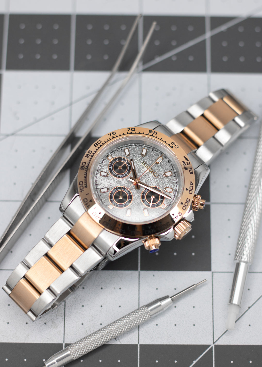 Rose Meteorite Chronograph