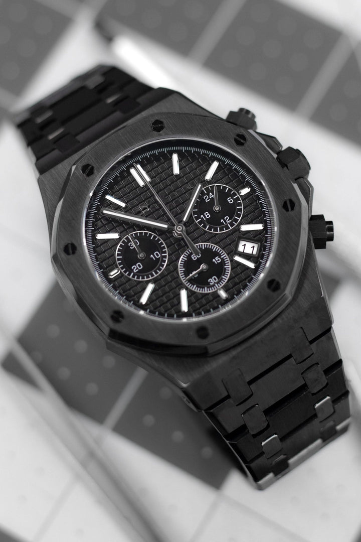 Black Oak Chronograph (Black) - Chrono Canada