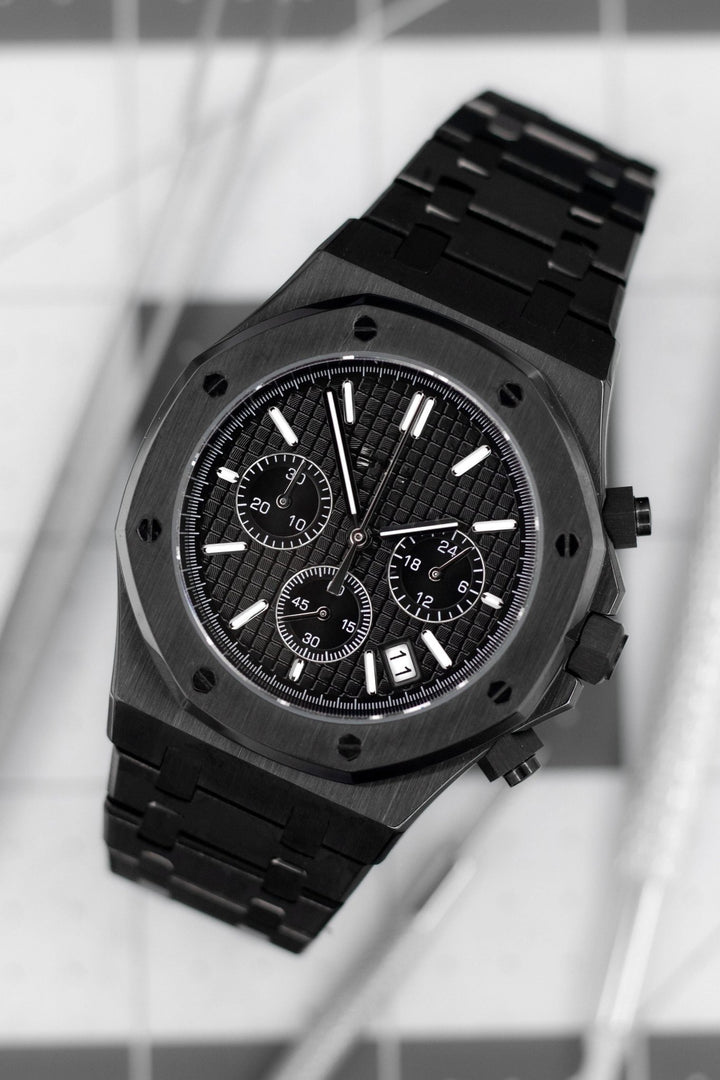 Black Oak Chronograph (Black) - Chrono Canada