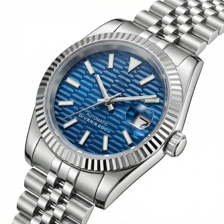 Blue Motif DJ (36mm) - Chrono Canada