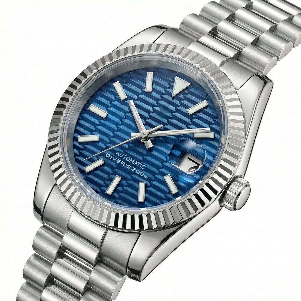 Blue Motif DJ (36mm) - Chrono Canada