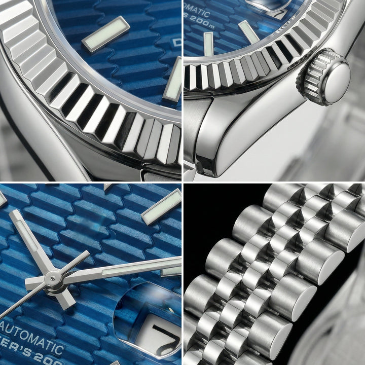 Blue Motif DJ (36mm) - Chrono Canada