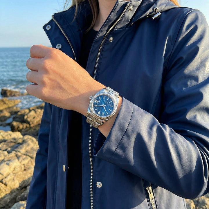 Blue Motif DJ (36mm) - Chrono Canada