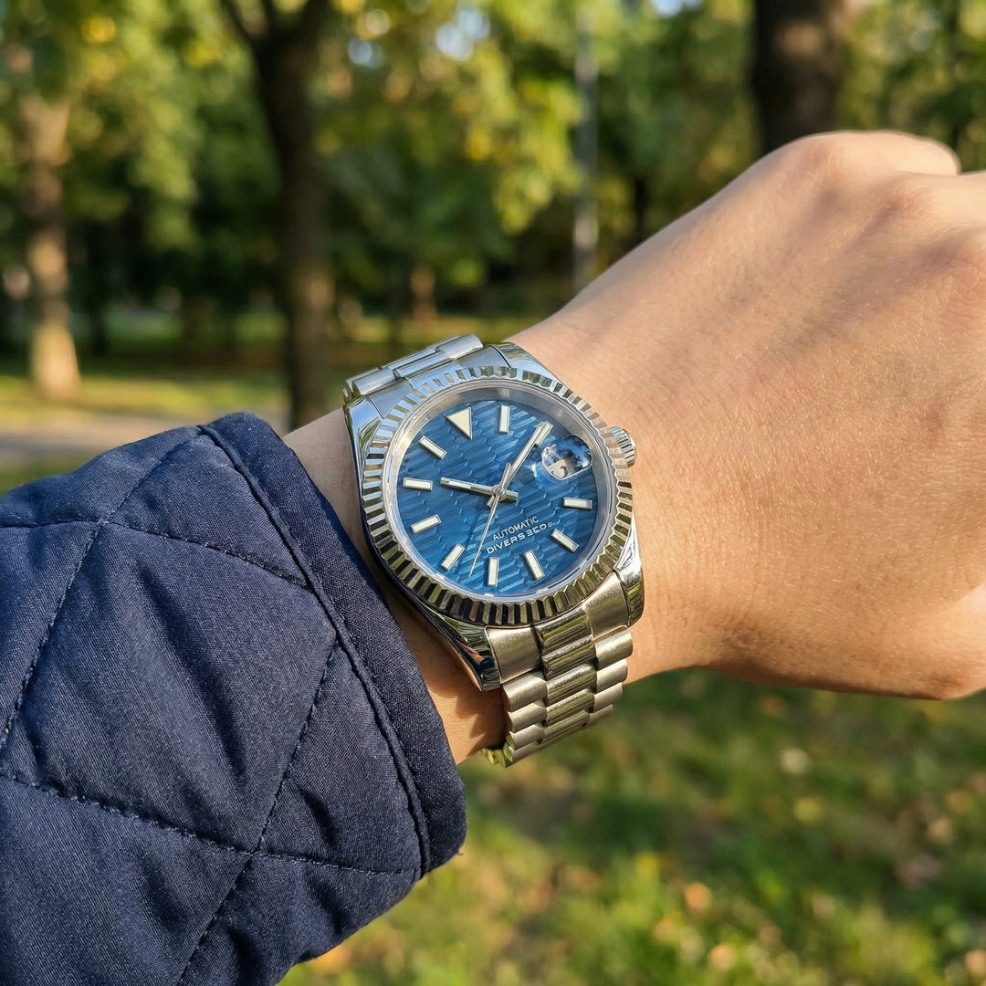 Blue Motif DJ (36mm) - Chrono Canada