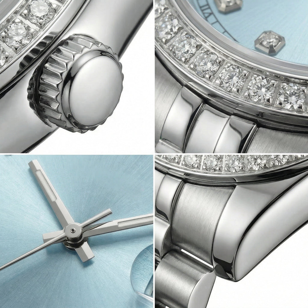 Blue Sunburst Gem DJ (36mm) - Chrono Canada