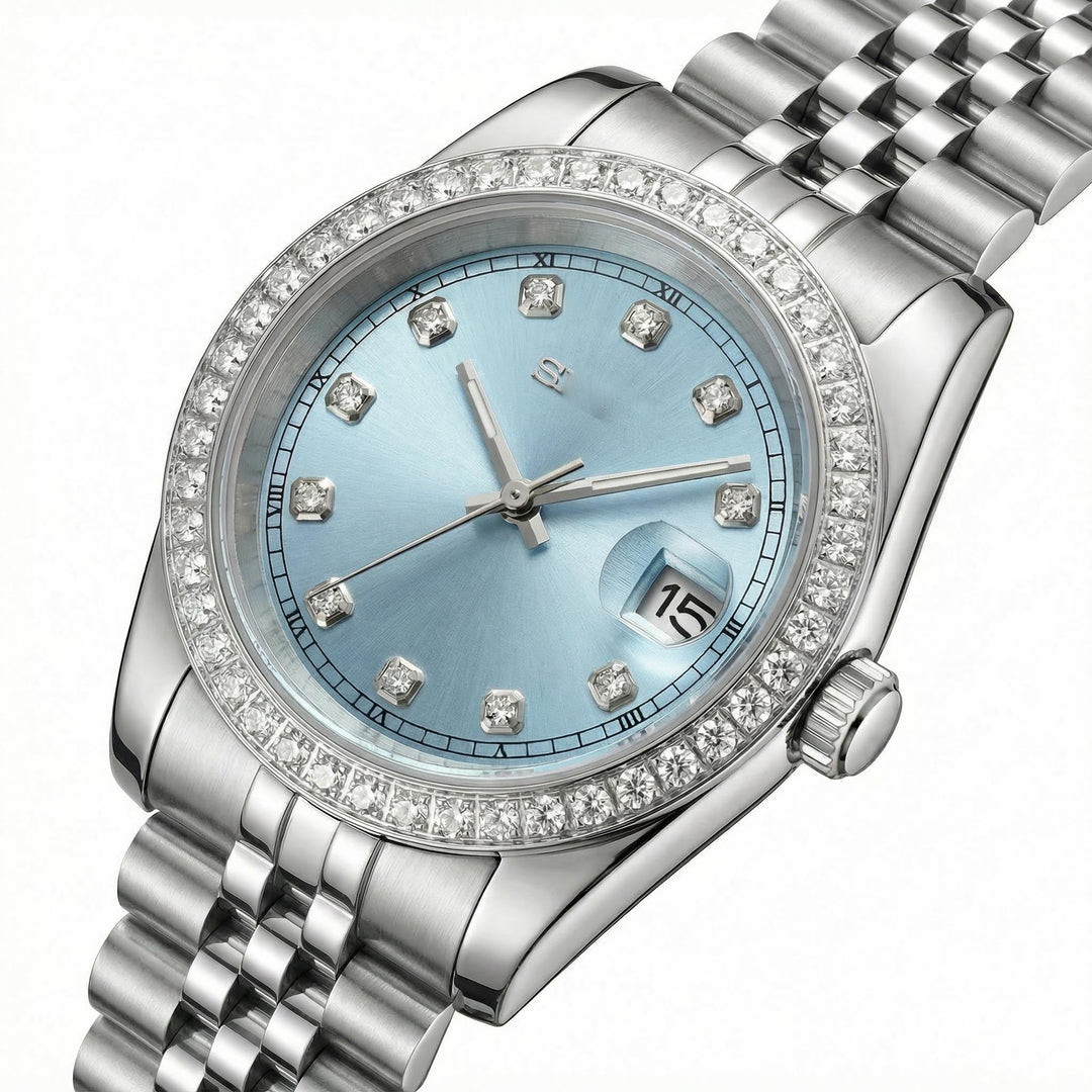 Blue Sunburst Gem DJ (36mm) - Chrono Canada