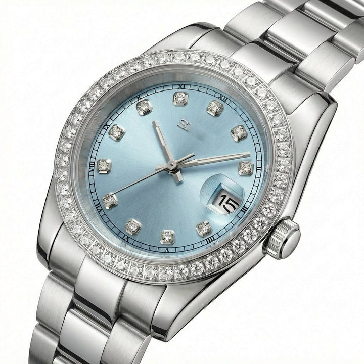 Blue Sunburst Gem DJ (36mm) - Chrono Canada