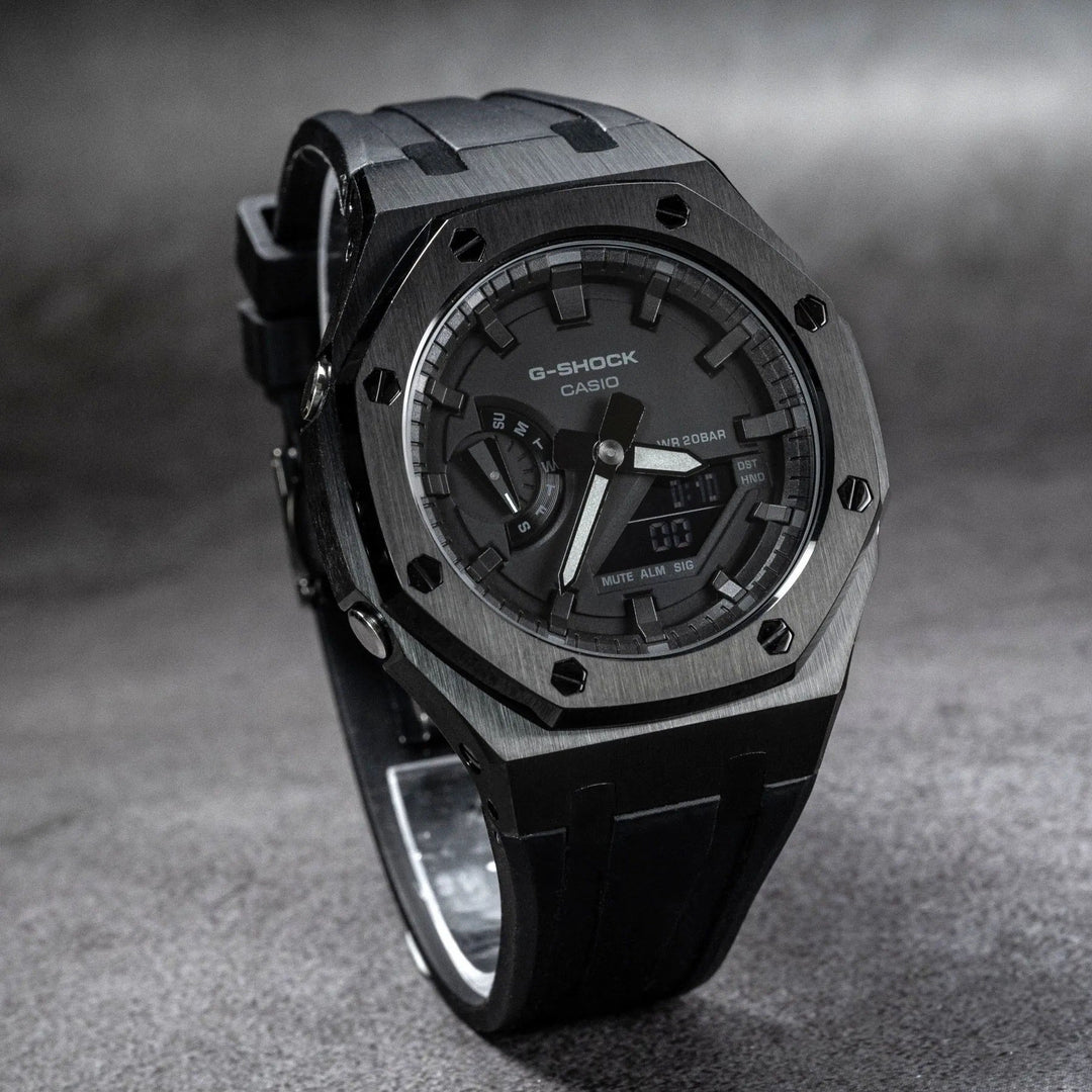 Classic Black Steel (Rubber) - Chrono Canada