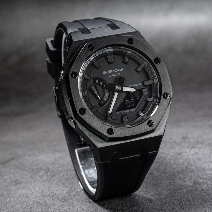 Classic Black Steel (Rubber) - Chrono Canada