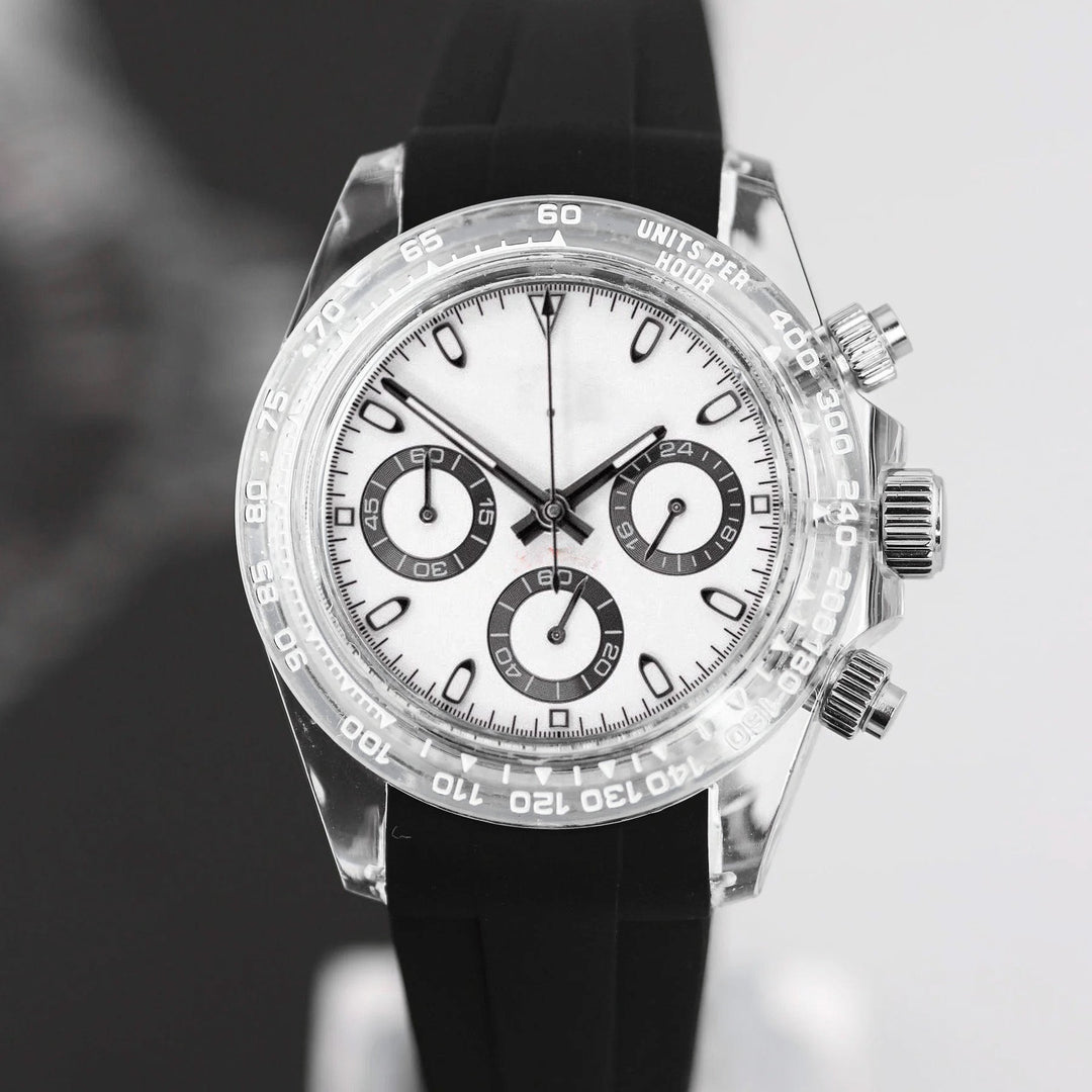 Clear Tuxedo Chronograph - Chrono Canada