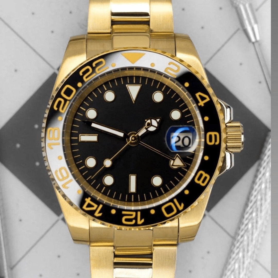 Gold Black GMT - Chrono Canada