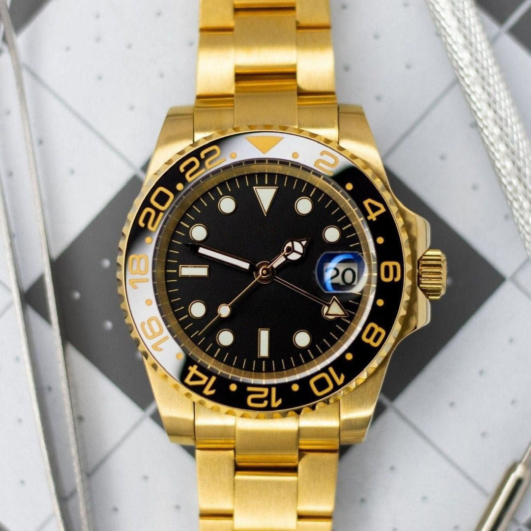 Gold Black GMT - Chrono Canada