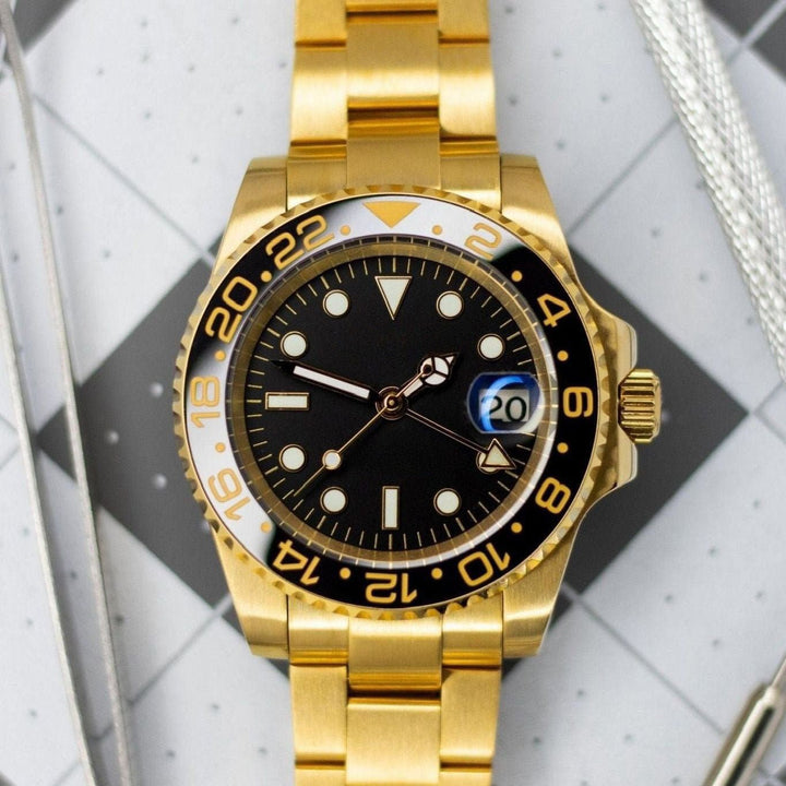 Gold Black GMT - Chrono Canada
