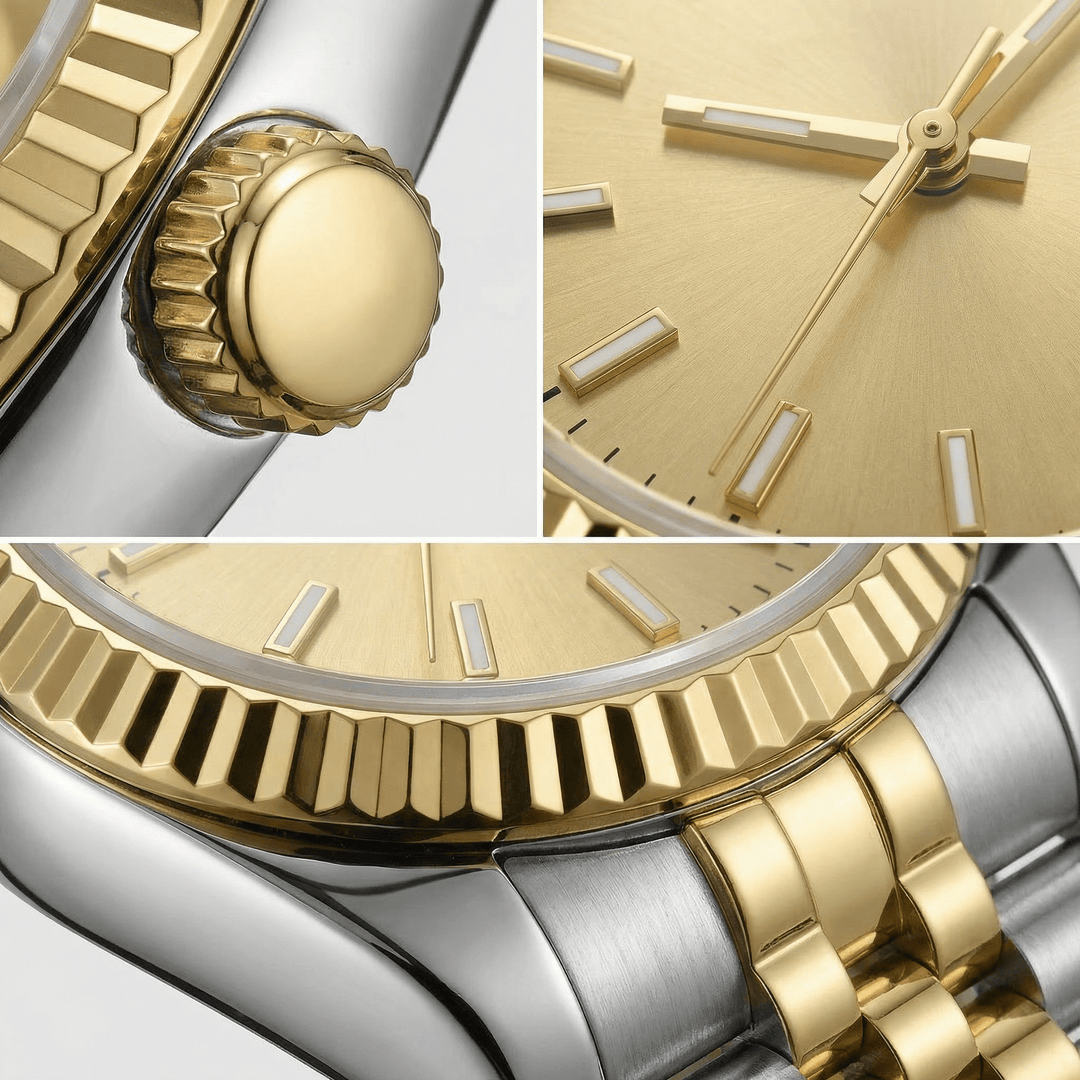 Golden Sunburst DJ (36mm) - Chrono Canada