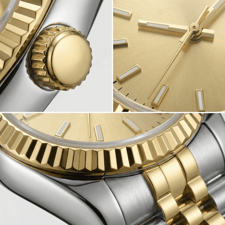 Golden Sunburst DJ (36mm) - Chrono Canada