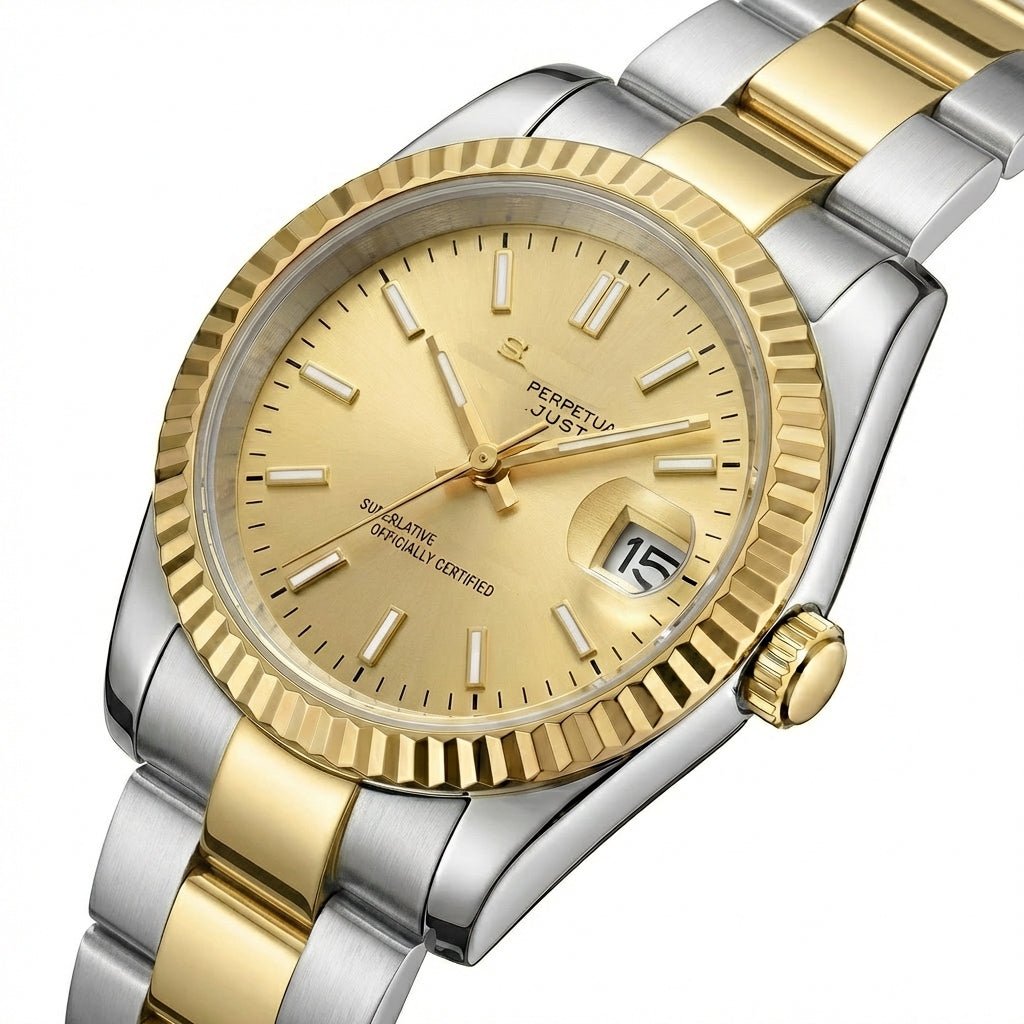 Golden Sunburst DJ (36mm) - Chrono Canada