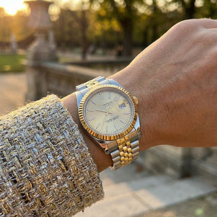 Golden Sunburst DJ (36mm) - Chrono Canada