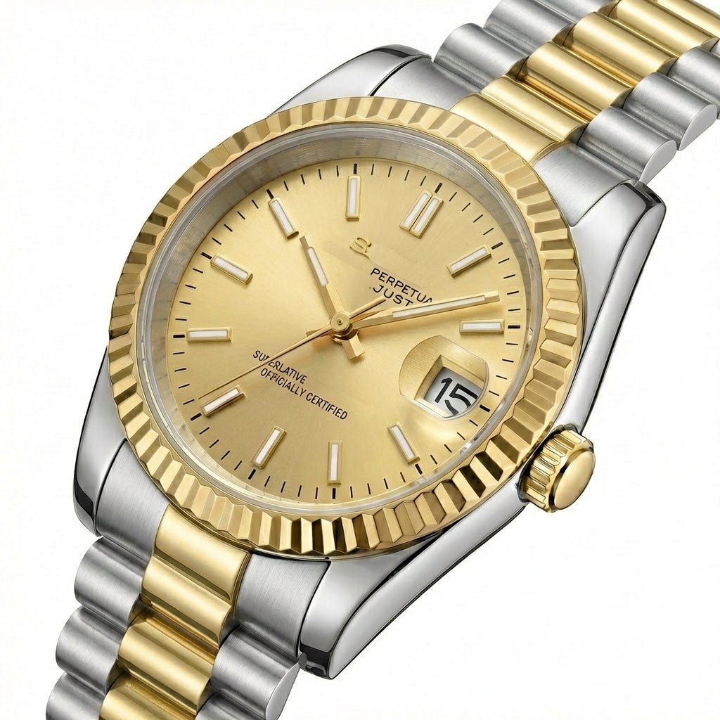 Golden Sunburst DJ (36mm) - Chrono Canada