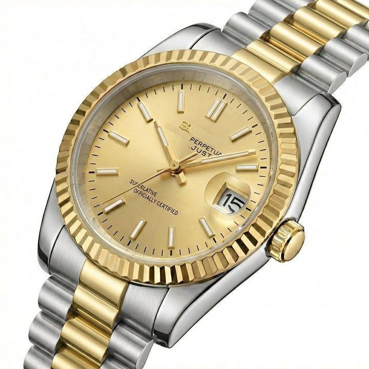 Golden Sunburst DJ (36mm) - Chrono Canada