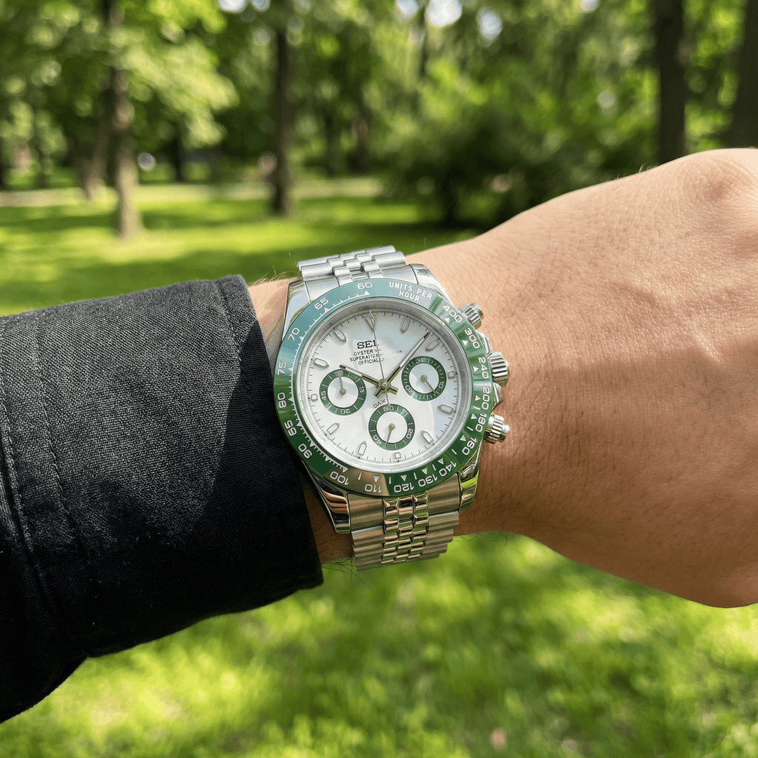 Green Tuxedo Chronograph - Chrono Canada