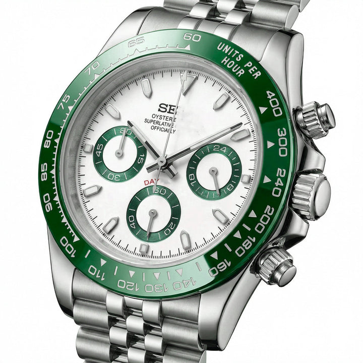 Green Tuxedo Chronograph - Chrono Canada