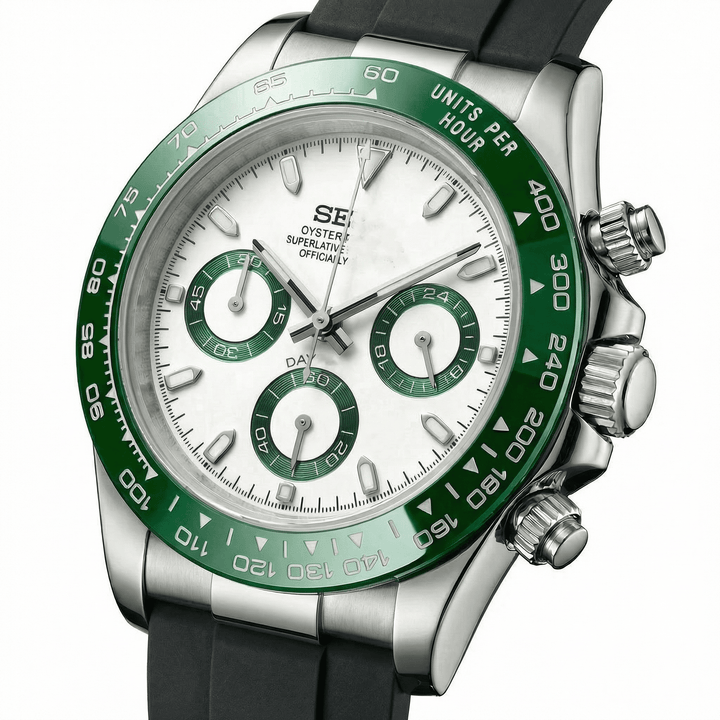 Green Tuxedo Chronograph - Chrono Canada