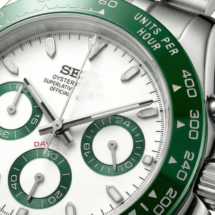 Green Tuxedo Chronograph - Chrono Canada