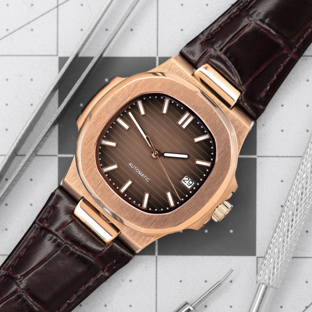 Leather Rose Gradient Naut - Chrono Canada