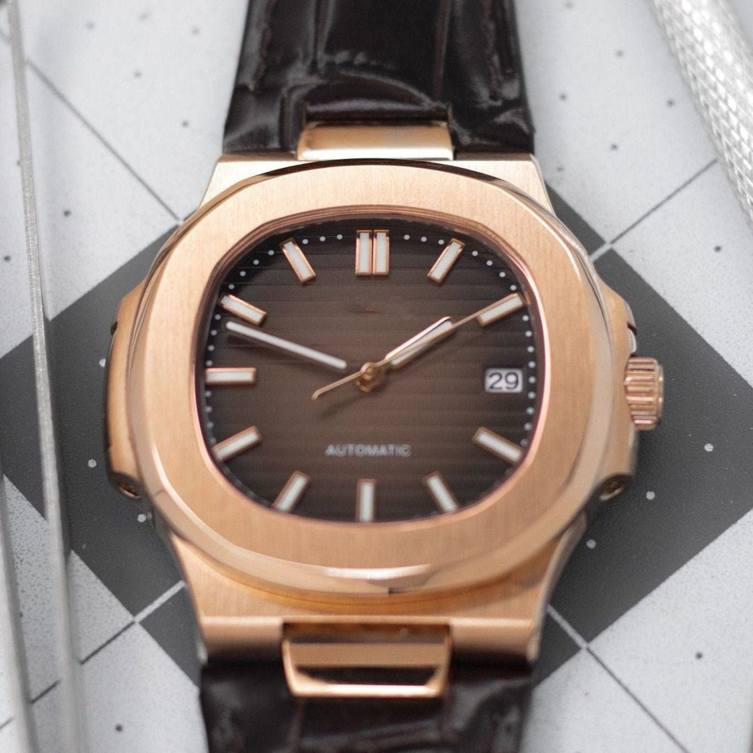 Leather Rose Gradient Naut - Chrono Canada