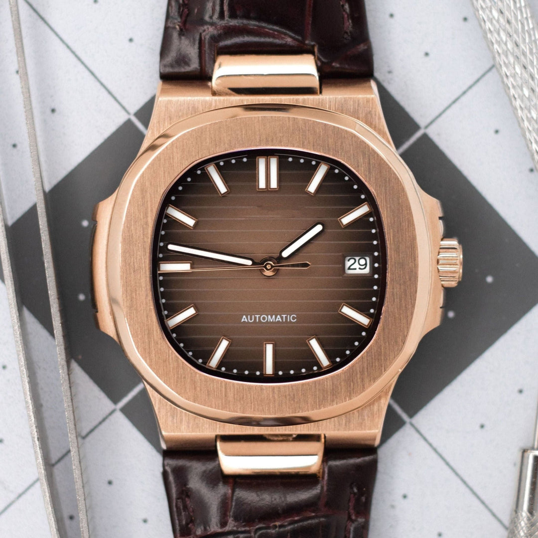 Leather Rose Gradient Naut - Chrono Canada