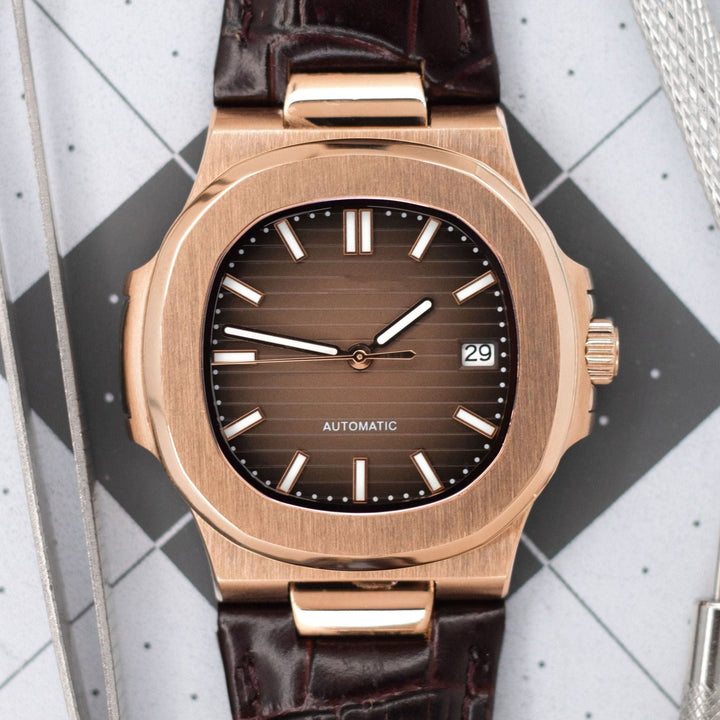 Leather Rose Gradient Naut - Chrono Canada