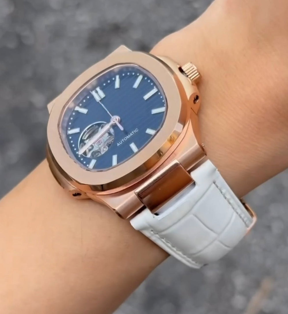 Leather Rose White Naut - Chrono Canada