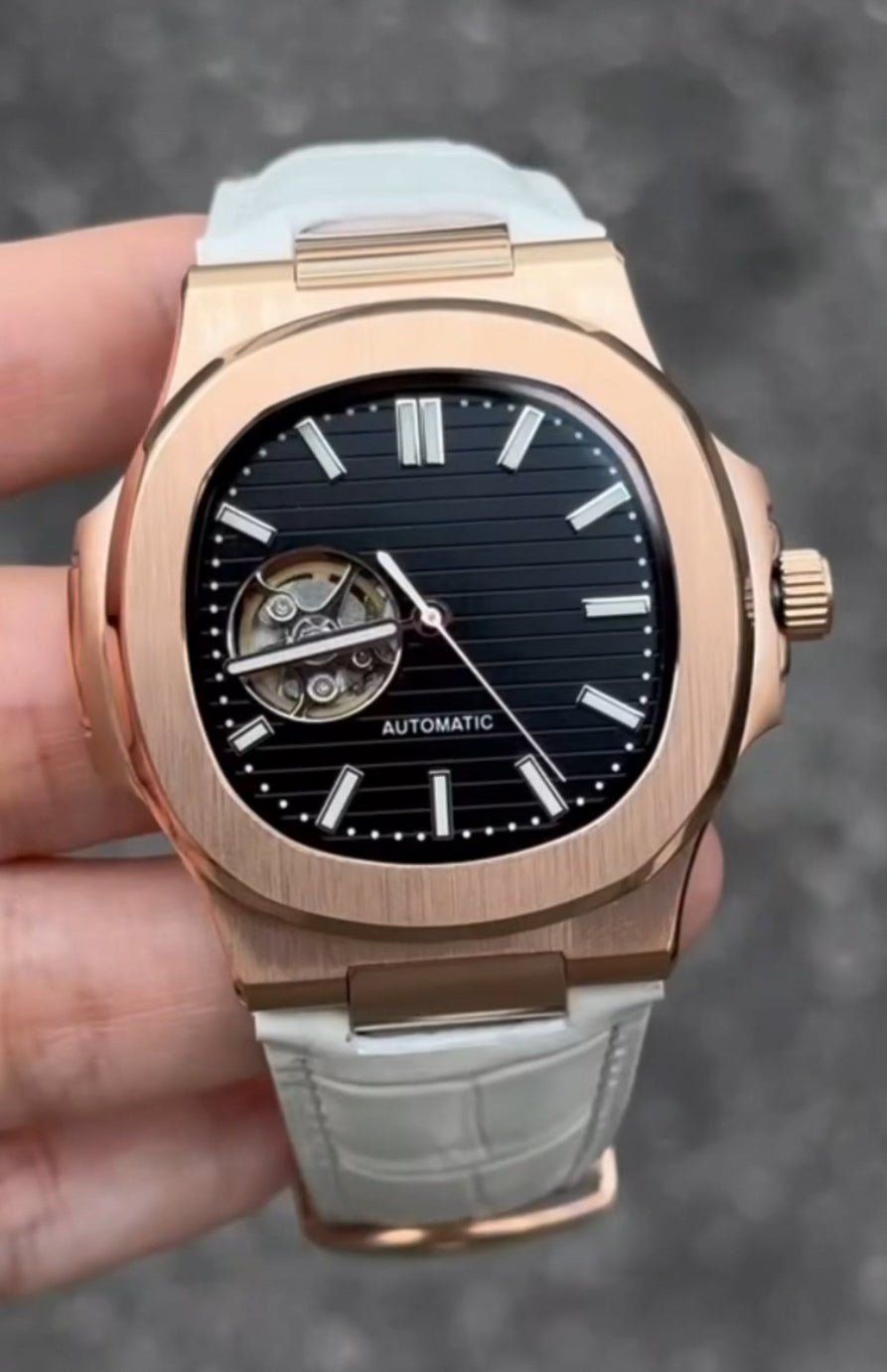 Leather Rose White Naut - Chrono Canada