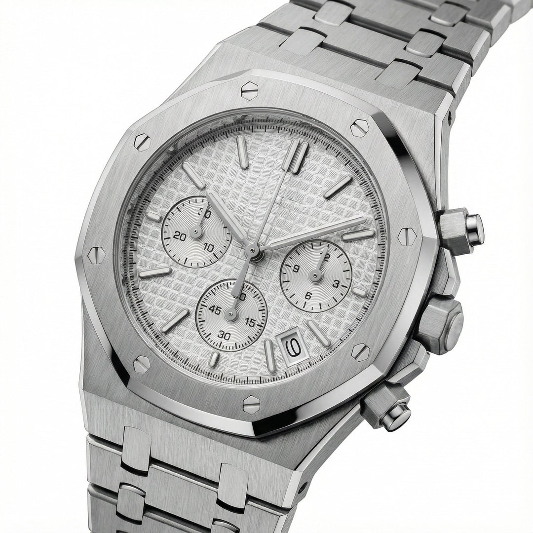 Oak Chronograph (White) - Chrono Canada