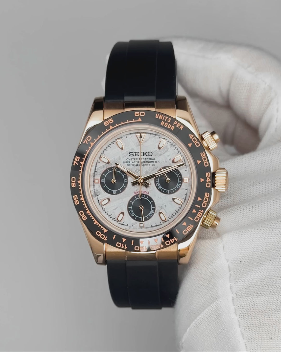 Rose-Meteorite Chronograph
